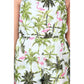 Generic Girl's Denim Embroidered Sleeveless Jumpsuit (White-Green)