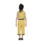 Generic Girl's Cotton Printed Sleeveless Jumpsuit (Yellow)
