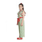 Generic Girl's Rayon Printed Flutter Jumpsuit (Green)
