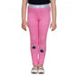 Generic Girl's Cotton Lycra Star Print Elasticated Leggings (Pink)