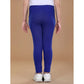 Generic Girl's Cotton Lycra Solid Elasticated Leggings (Blue)