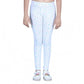 Generic Girl's Cotton Lycra Printed Elasticated Leggings (White)