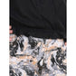 Generic Girl's Cotton Floral Elasticated Jegging and Top Set (Black)