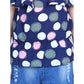 Generic Girl's Rayon Solid Cold Shoulder Top with Shorts (Navy Blue)