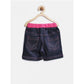 Generic Girl's Denim Ribbed Elasticated Shorts (Pink-Blue)