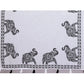Generic Women's Linen Cotton Printed Saree With Unstitched Blouse 5.5Mtr (White)
