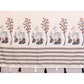 Generic Women's Linen Cotton Printed Saree With Unstitched Blouse 5.5Mtr (Off White)