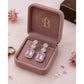 Generic Women's Brass Silver Plated Drop Earrings (Pink)