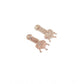 Generic Women's Brass Silver Plated Drop Earrings (White)