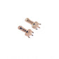 Generic Women's Brass Silver Plated Drop Earrings (Blue)