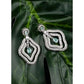 Generic Women's Brass Silver Plated Drop Earrings (Turquoise)