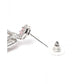 Generic Women's Brass Silver Plated Drop Earrings (Pink)