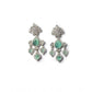 Generic Women's Brass Silver Plated Drop Earrings (Turquoise)