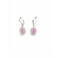 Generic Women's Brass Silver Plated Pendant Set (Pink)