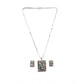Generic Women's Brass Silver Plated Pendant Set (Multicolor)