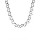 Generic Women's Brass Silver Plated Necklace set (Silver)