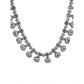 Generic Women's Brass Silver Plated Necklace set (White)