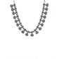 Generic Women's Brass Silver Plated Necklace set (Turquoise)