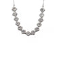 Generic Women's Brass Silver Plated Necklace set (White)