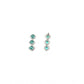 Generic Women's Brass Silver Plated Necklace set (Green)