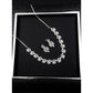 Generic Women's Brass Silver Plated Necklace set (Multicolor)