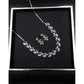 Generic Women's Brass Silver Plated Necklace set (Red)