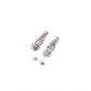 Generic Women's Brass Silver Plated Necklace set (Pink)