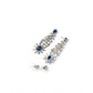 Generic Women's Brass Silver Plated Necklace set (Blue)