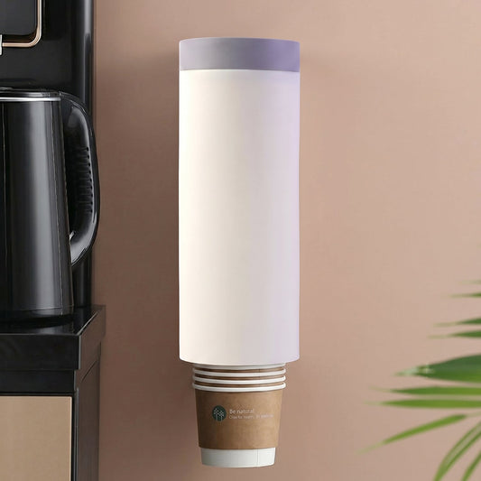 Wall mounted cup holder suitable for kitchen, bathroom, or office