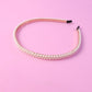 Lightweight fashionable pearl hairband, easily portable