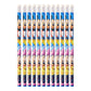 Durable wooden cartoon pencil with smooth graphite writing core and eraser tip