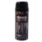 French Factor Black deodorant spray for men, easy to carry