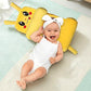 Safe sleep pillow providing head and body support for babies