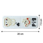 Size details of pixel art style desk pen holder displaying compact dimensions