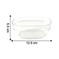 Multipurpose transparent serving and storage oval bowls set