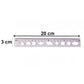 20 cm transparent plastic ruler for geometry and design
