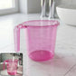 Vibrant mix color plastic bathroom mug for daily use.