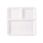 Serving tray plate with dividers for organized meal servings