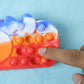Bright and attractive pop it stress relief pencil case