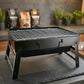 Compact camping barbecue grill for outdoor activities