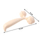 Beige dual ball massage roller for facial care and body relaxation