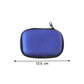 Compact tech accessory case for organizing cables and earbuds