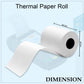High quality thermal label roll for efficient barcode labeling