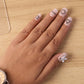 Elegant false nail set perfect for parties, weddings, and festivals.