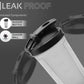 Ergonomic grip of the 500 ml plastic gym shaker bottle for comfortable handling