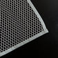 Hand holding the lightweight Large Ironing Press Net mesh protector cloth