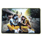 Religious wall art frame featuring Radha Krishna and cows