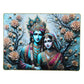 Elegant Radha Krishna art frame for home temple or living room