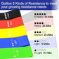 Close-up view of a resistance band used for exercise and fitness