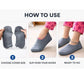 An isolated product shot of a single waterproof silicone shoe cover in black.